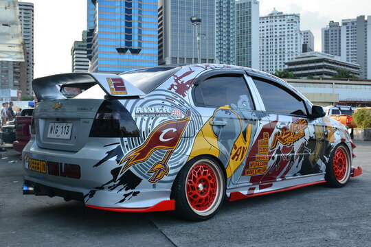 Chevrolet Aveo at Vapin wheels car show in Pasig, Philippines