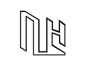 l h and s i and s c logo letters and logo designs