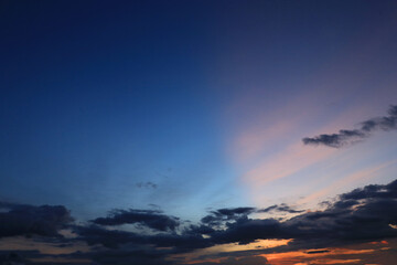 evening dramatic skyscape for background 