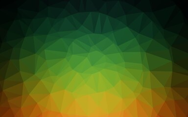 Dark Multicolor, Rainbow vector abstract polygonal layout.