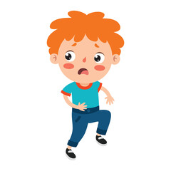 Poses And Expressions Of A Funny Boy