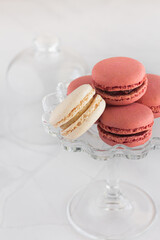 Raspberry and Vanilla French Macarons