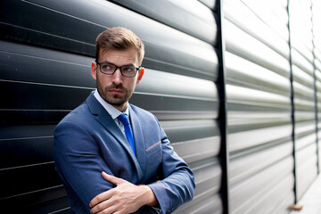 Portrait of a businessman with eyeglasses