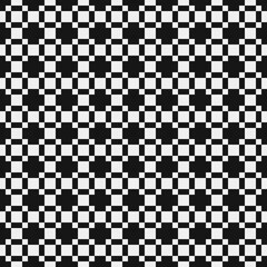 Fototapeta premium Abstract Cross Pattern Dots Logo generative computational art illustration