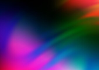 Dark Multicolor, Rainbow vector modern bokeh pattern.