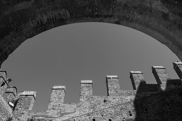 The walled town of Cittadella in Italy
