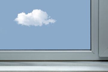 cloudy sky on windows background