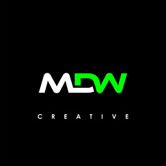 MDW Letter Initial Logo Design Template Vector Illustration	
