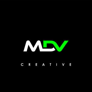 MDV Letter Initial Logo Design Template Vector Illustration	
