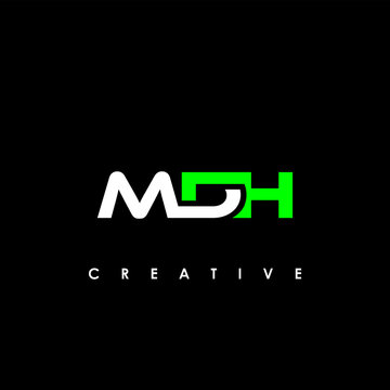 MDH Letter Initial Logo Design Template Vector Illustration	
