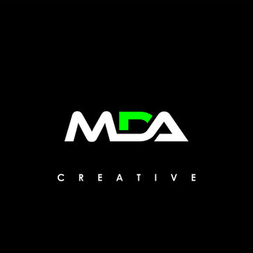 MDA Letter Initial Logo Design Template Vector Illustration	
