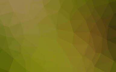 Light Green, Yellow vector abstract mosaic background.