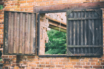 Altes rustikales Fenster
