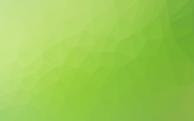 Fototapeta premium Light Green vector triangle mosaic template.
