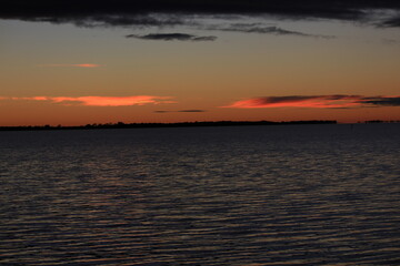 Incredible amazing, colorful sunsrise in Australia, East Coast, down under