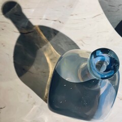 bottle on a table