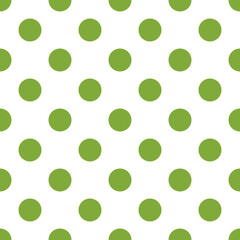 Green dot pattern on white background for design, Dot wallpaper, texture textile or background, Vector