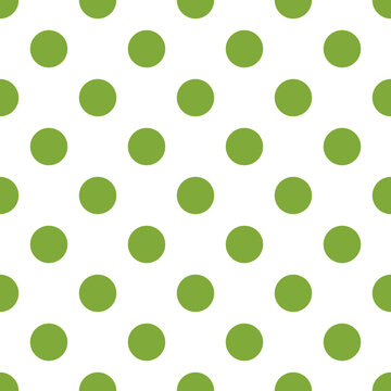 Green dot pattern on white background for design, Dot wallpaper, texture textile or background, Vector