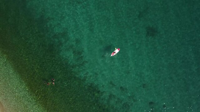 Castellammare del Golfo, veduta aerea di Cala Bianca.