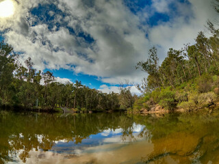 Walk near River in Lane Poole Reserve Western Australia.