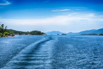 lake george new york summer landscape