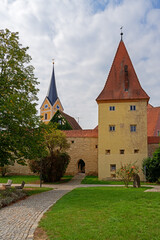 Fototapeta na wymiar Tower of the historic city wal in Berching
