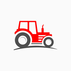 Tractor vector art logo