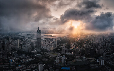 Obraz premium Nanjing Skyline