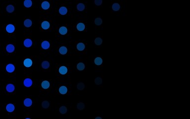 Dark BLUE vector cover with spots.