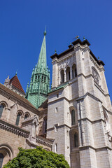 Fototapeta na wymiar スイス、ジュネーブ旧市街、サン・ピエール大聖堂
