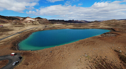 Islande, lac Graenavatn - Gígvatnsvatn