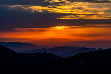 Various views of the mountains of Shimla