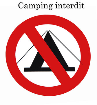 camping interdit