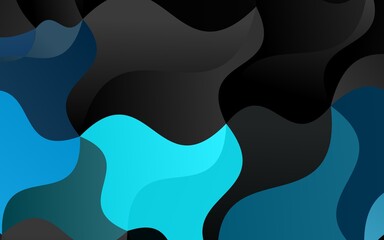 Light BLUE vector background with abstract lines.