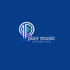 
Logo for music application with an elegant theme