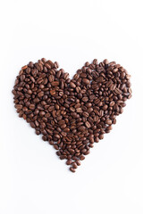 Coffee Beans on white background