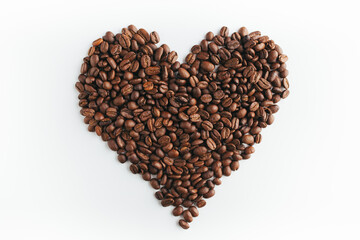 Obraz na płótnie Canvas Coffee Beans on white background