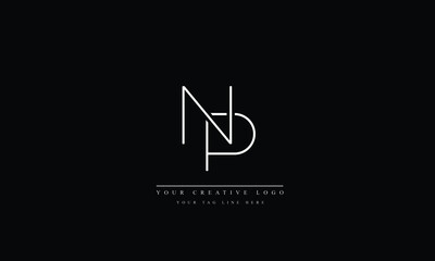 NP, PN, N, P Letter Logo Design with Creative Modern Trendy Typography © Creative_ab9