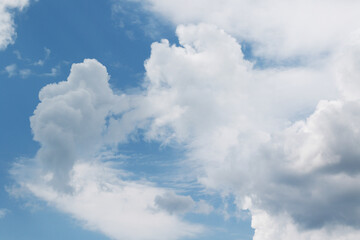 dramatic rainy cumulus clouds background