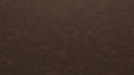 Dark brown leather texture close-up. Useful as a background. 3D rendering