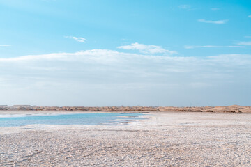 sand beach and blue sky