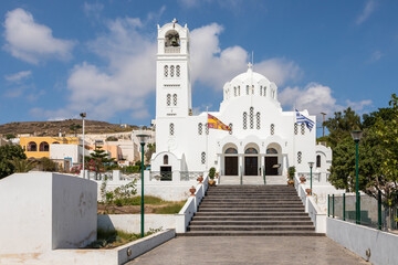 Fototapeta na wymiar Panagia Mesani Church, Emporio, Santorini, Greece.