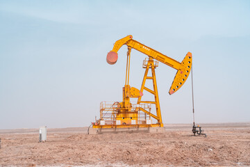 oil well in the desert