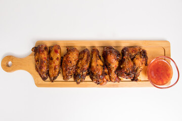 sweet chicken wings with sweet chili sauce