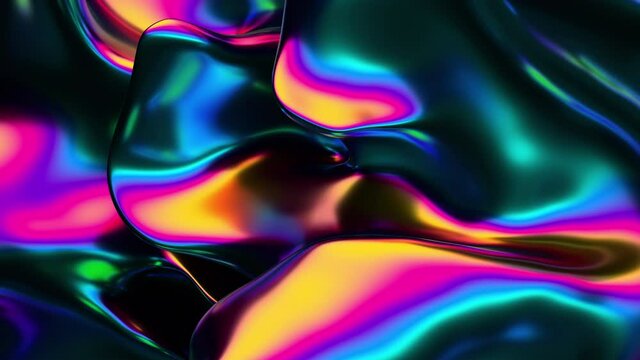 Abstract 3d render, animation of a colorful background, motion design, 4k seamless looped video