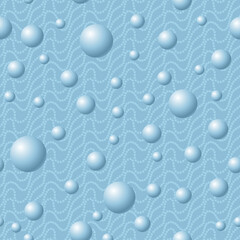 Seamless three-dimensional balls background