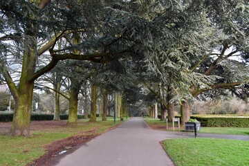 Alley in the War Memorial park, Coventry, England