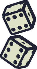 Dice vector print design for boys