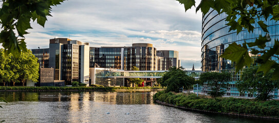 Panoramic view of the European Parliament in Strasbourg with ref
