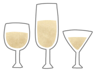 シャンパングラスセット